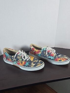Sperry Striper II CvO Canvas Lace-Up Island Sneakers Mens Size 11.5
